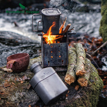 Lade das Bild in den Galerie-Viewer, ‎Outdoor Camping Titanium Tassen Kochset Wasserflasche Schüssel
