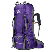 Lade das Bild in den Galerie-Viewer, free knight 60L Wasserdichter Rucksack, ultraleichter, packbarer Outdoor-Rucksack mit Regenschutz
