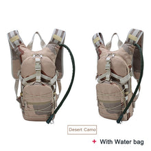 Lade das Bild in den Galerie-Viewer, ‎Leichter Rucksack Outdoor Wandern Militär Rucksack Camping Tagesrucksack‎ mit Wasserbeutel
