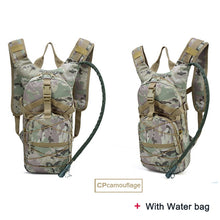 Lade das Bild in den Galerie-Viewer, ‎Leichter Rucksack Outdoor Wandern Militär Rucksack Camping Tagesrucksack‎ mit Wasserbeutel
