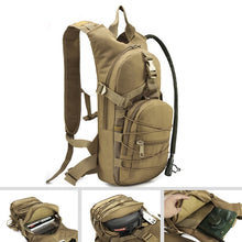 Lade das Bild in den Galerie-Viewer, ‎Leichter Rucksack Outdoor Wandern Militär Rucksack Camping Tagesrucksack‎ mit Wasserbeutel
