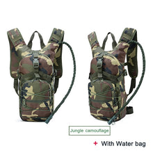 Lade das Bild in den Galerie-Viewer, ‎Leichter Rucksack Outdoor Wandern Militär Rucksack Camping Tagesrucksack‎ mit Wasserbeutel
