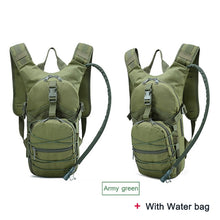 Lade das Bild in den Galerie-Viewer, ‎Leichter Rucksack Outdoor Wandern Militär Rucksack Camping Tagesrucksack‎ mit Wasserbeutel
