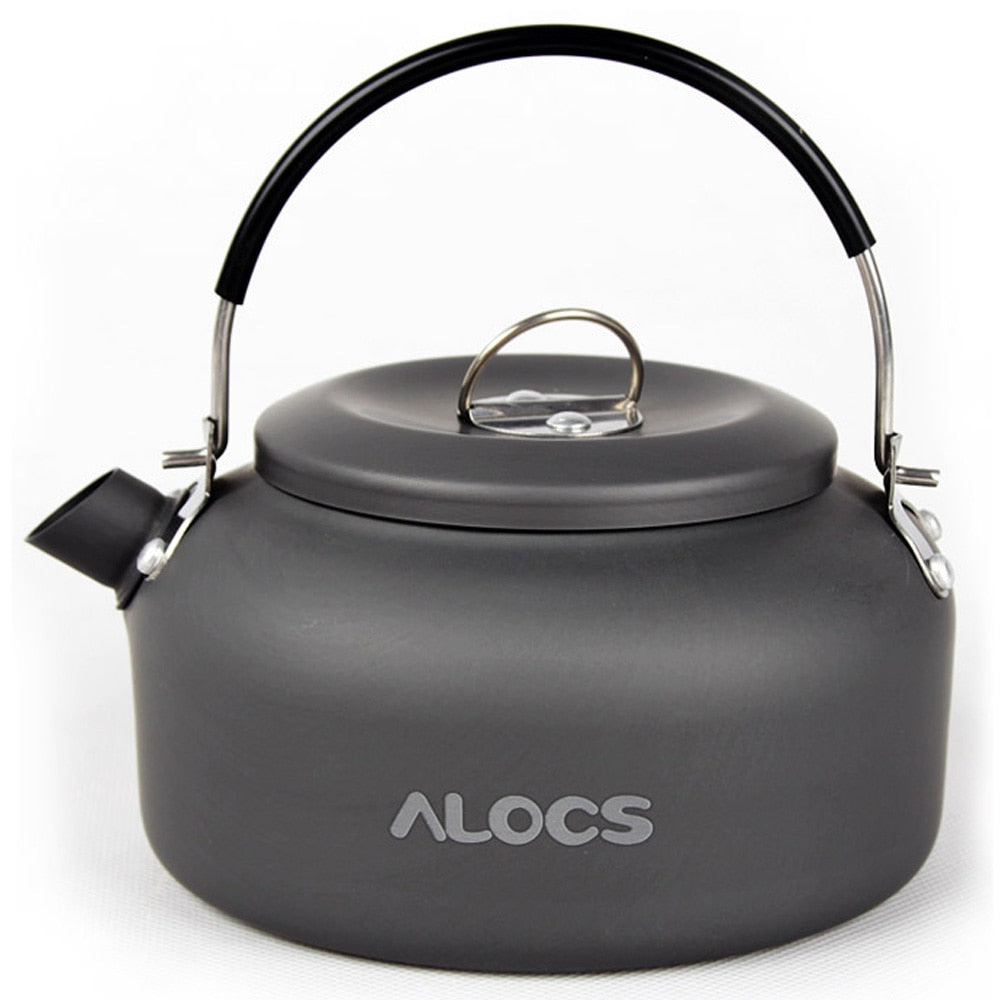 Alocs 0.8L/1.4L Outdoor Camping Wasserkocher Teekanne