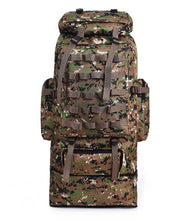 Lade das Bild in den Galerie-Viewer, 100L Outdoor Rucksack in verschiedenen Tarnmustern mit Molle System
