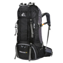 Lade das Bild in den Galerie-Viewer, free knight 60L Wasserdichter Rucksack, ultraleichter, packbarer Outdoor-Rucksack mit Regenschutz
