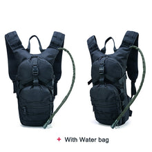 Lade das Bild in den Galerie-Viewer, ‎Leichter Rucksack Outdoor Wandern Militär Rucksack Camping Tagesrucksack‎ mit Wasserbeutel
