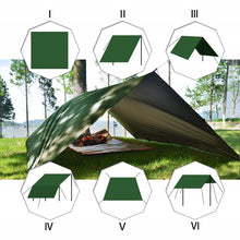 Lade das Bild in den Galerie-Viewer, 3 x 3 Meter Tarp mit Heringen Camouflage
