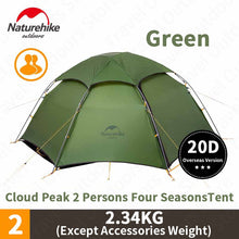 Lade das Bild in den Galerie-Viewer, Naturehike Cloud Peak 2 Personen Zelt
