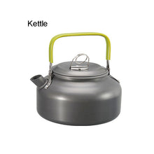 Lade das Bild in den Galerie-Viewer, Camping Kochgeschirr Set Aluminium Antihaft-Portable Outdoor Geschirr Wasserkocher Topf Kochset Kochpfanne Schüssel zum Wandern BBQ Picknick‎
