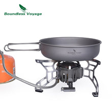 Lade das Bild in den Galerie-Viewer, Boundless Voyage Titan Bratpfannenplatte mit Klappgriff Ultraleichtes Camping Picknick Pfanne Bratpfanne Geschirr Titan Antihaftpfanne
